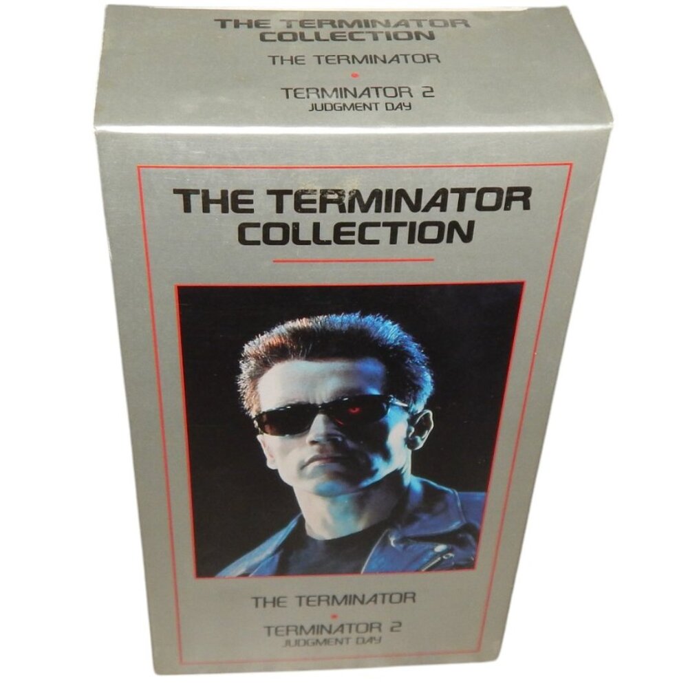 THE TERMINATOR 2pc COLLECTION vintage VHS movies in original paper box case